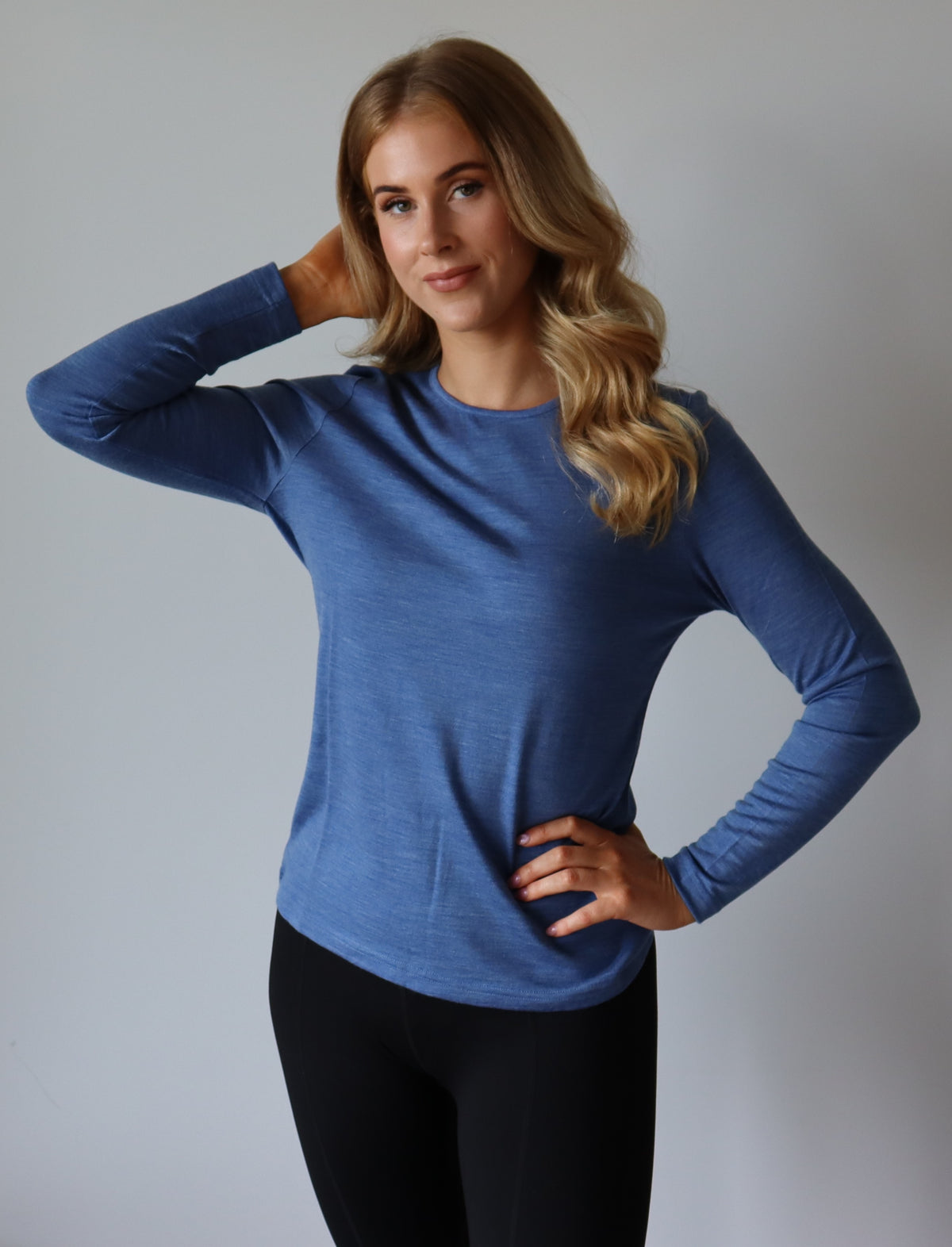Merino Wool Tops Crew Neck
