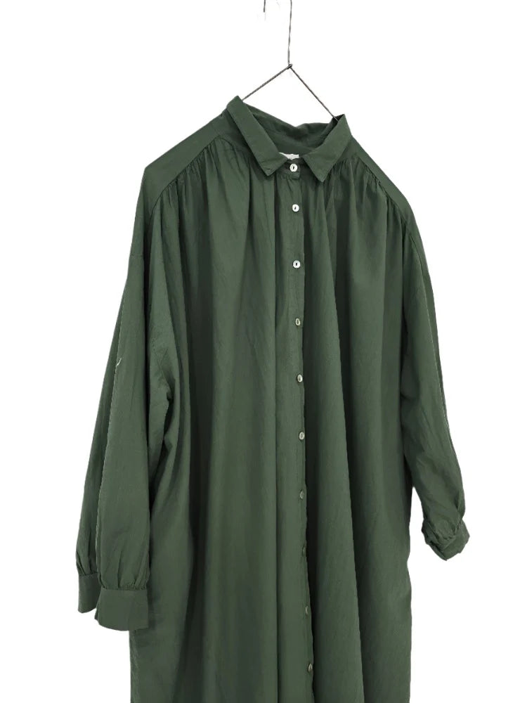 Frederic Longline Button Up Cotton Coat / Dress - Various Colours