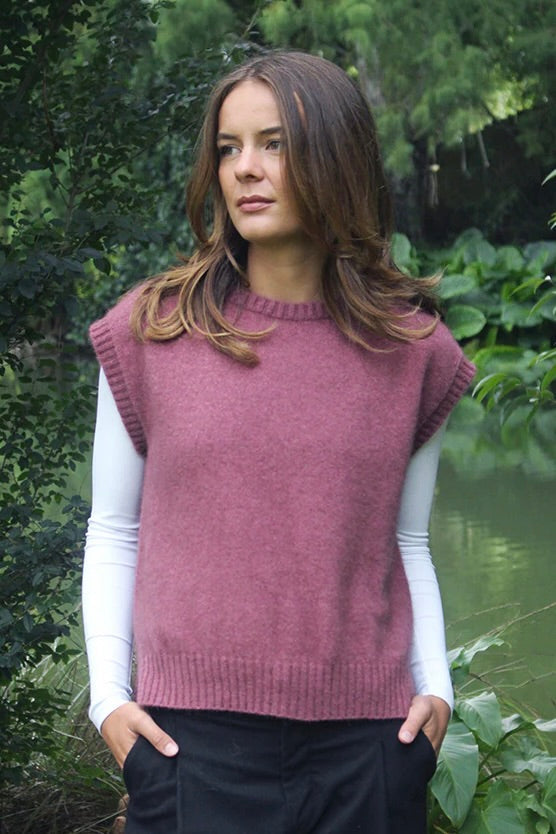 Lothlorian ‘Serene’ Knit Vest Possum Merino - Various Colours