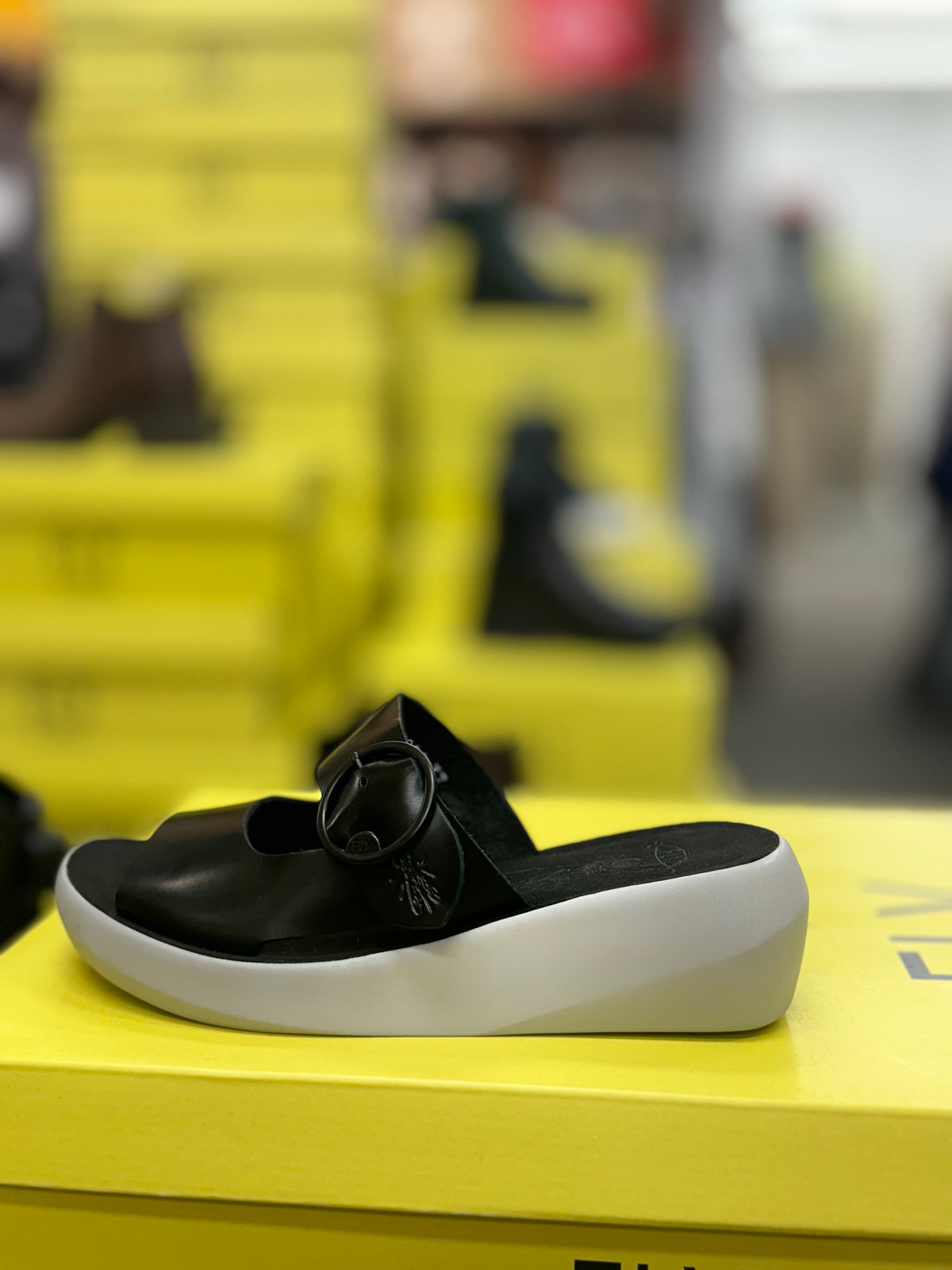 Fly London ‘Bafi’ Sandal Shoes - Black