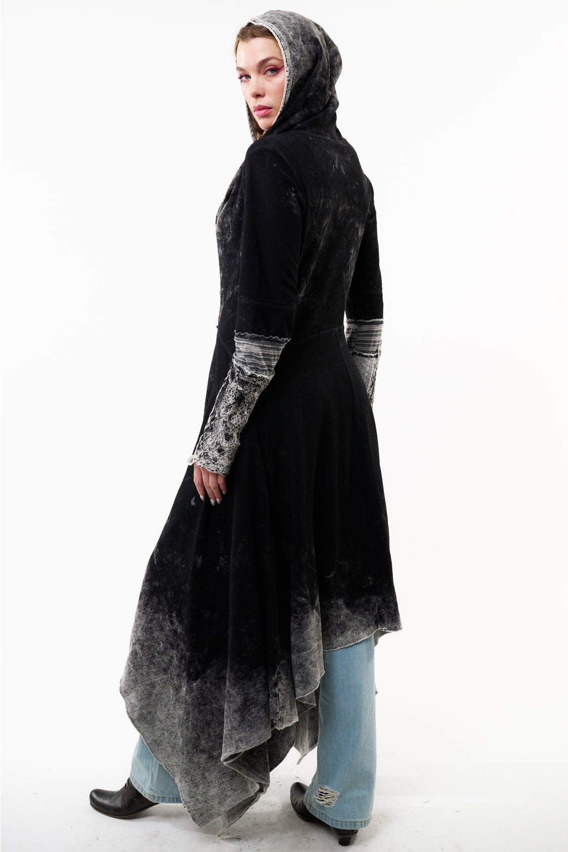 Aratta - Forest Goddess French Terry Coat - Charcoal
