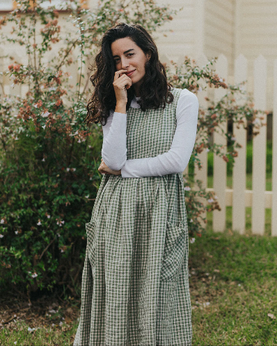 Montaigne - Sartene - French Linen Dress - Gingham