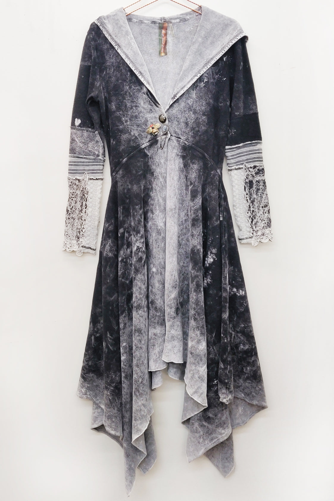 Aratta - Forest Goddess French Terry Coat - Charcoal