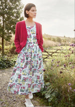 Seasalt Cornwall ‘Belle’ Dress - Floral Postcards Chalk