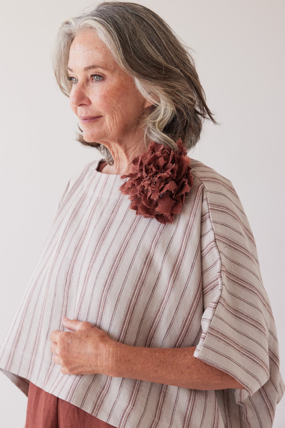 Eva’s Sunday - Handmade Fabric Flower Brooch