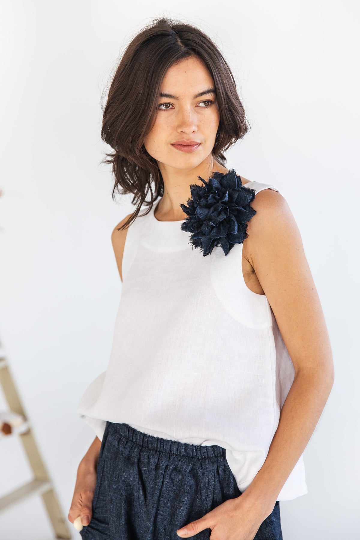 Eva’s Sunday - Handmade Fabric Flower Brooch