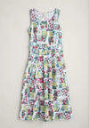 Seasalt Cornwall ‘Belle’ Dress - Floral Postcards Chalk