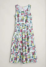 Seasalt Cornwall ‘Belle’ Dress - Floral Postcards Chalk