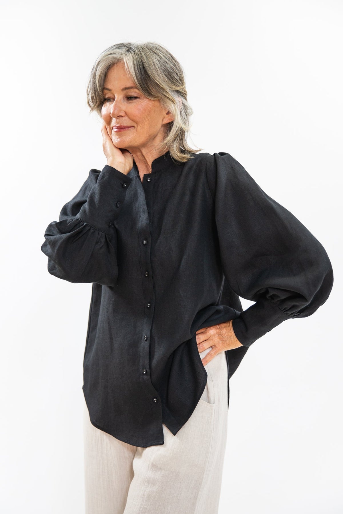 Eva’s Sunday - Babette Shirt - Black