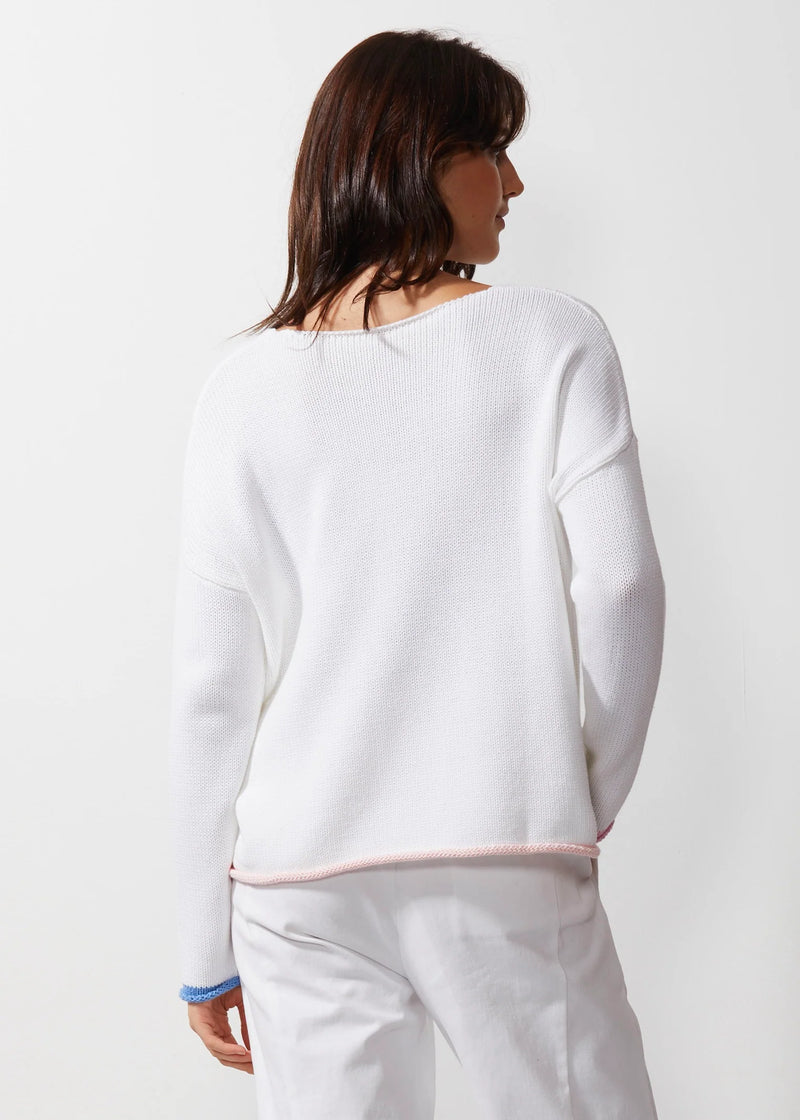 Z&P Chunky Essential Jumper - White