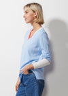 Z&P Block Trim Jumper - Sky - LAST - Size S