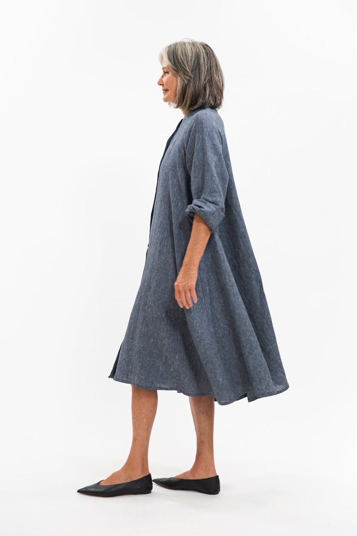 Eva’s Sunday - ‘Roma’ Jacket/Dress - Navy Pinstripe
