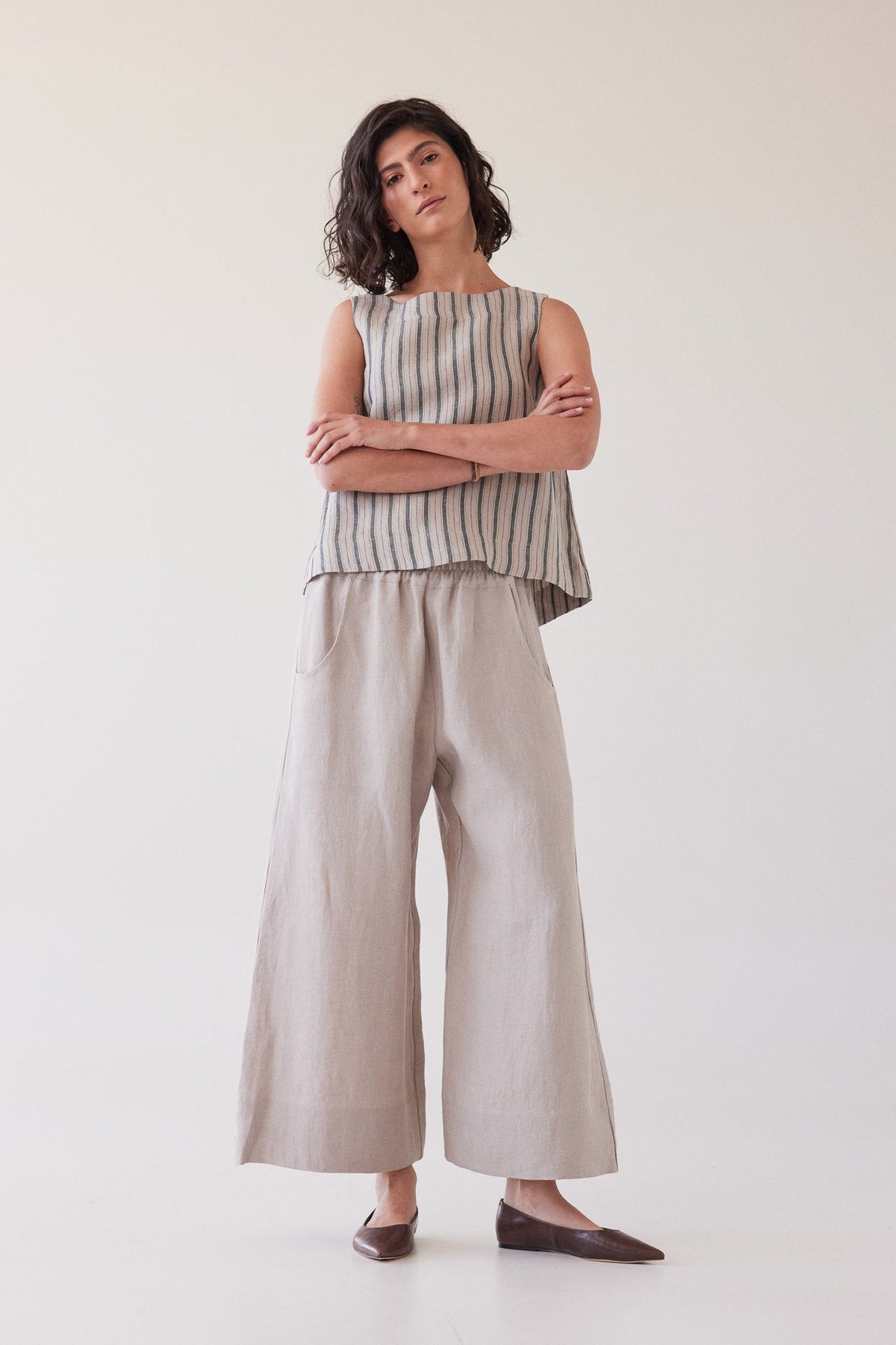 Eva’s Sunday - Oliver - Linen Pants - Stone
