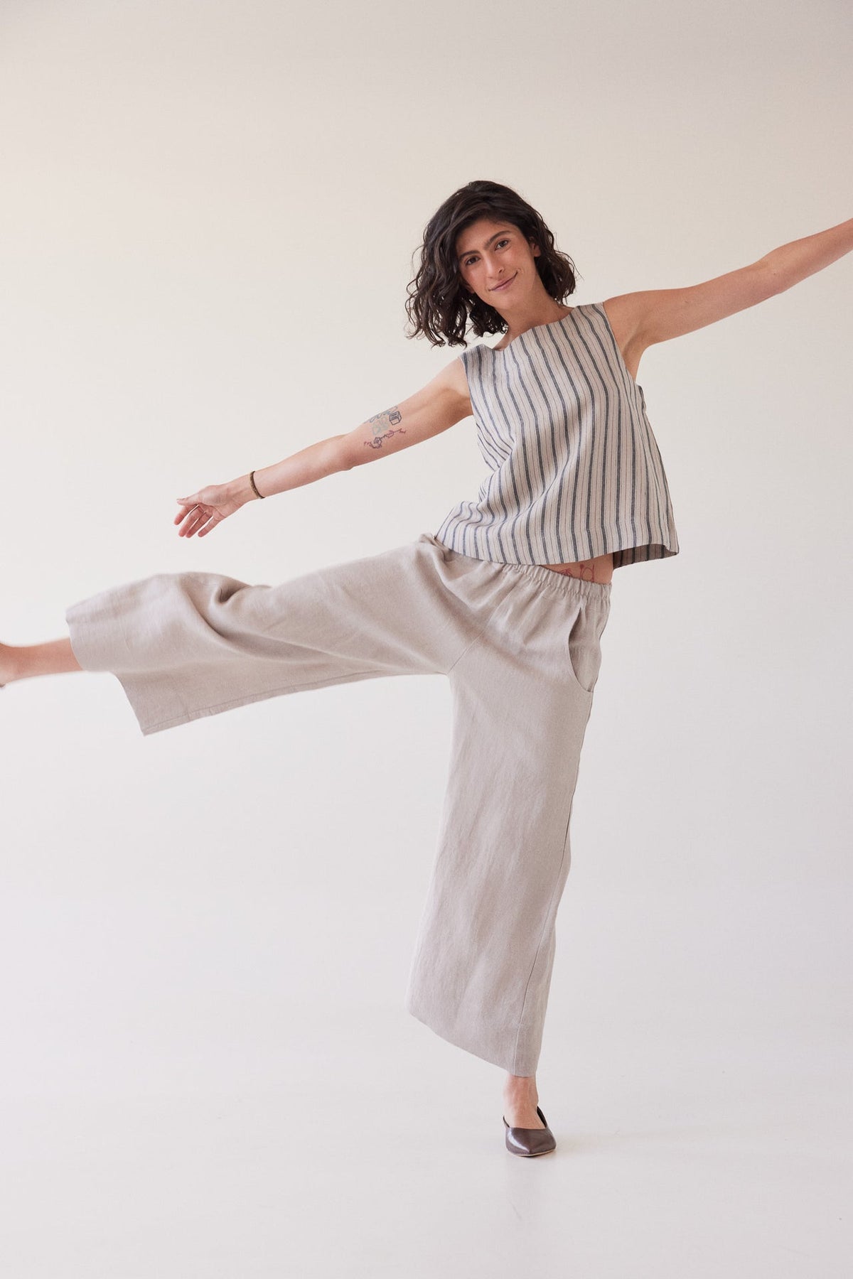 Eva’s Sunday - Oliver - Linen Pants - Stone