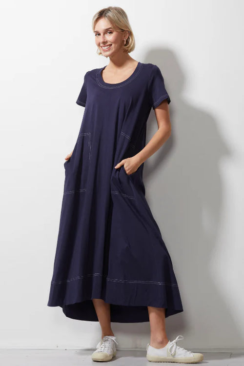 Z&P T-Shirt Dress - Navy