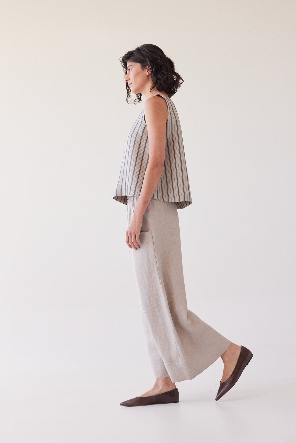 Eva’s Sunday - Oliver - Linen Pants - Stone