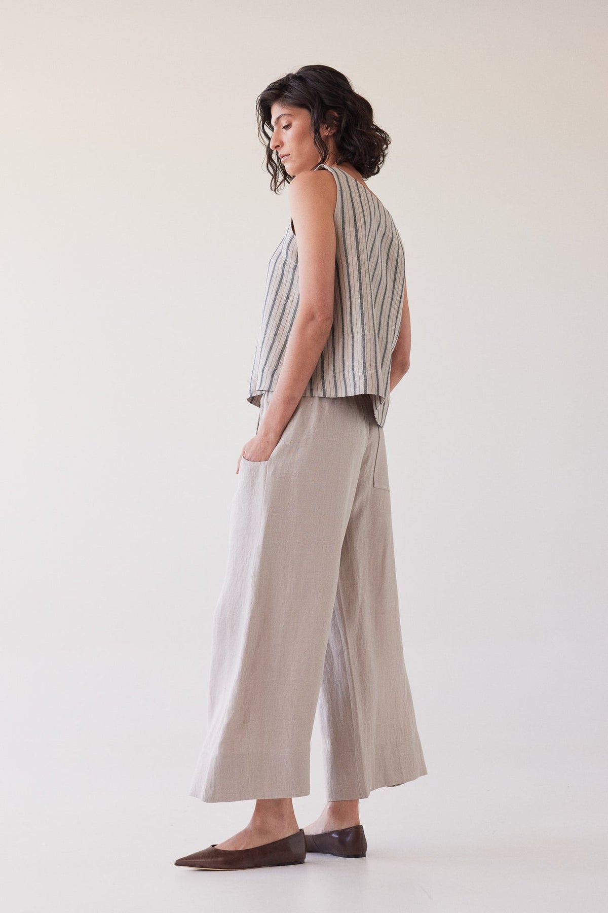 Eva’s Sunday - Oliver - Linen Pants - Stone