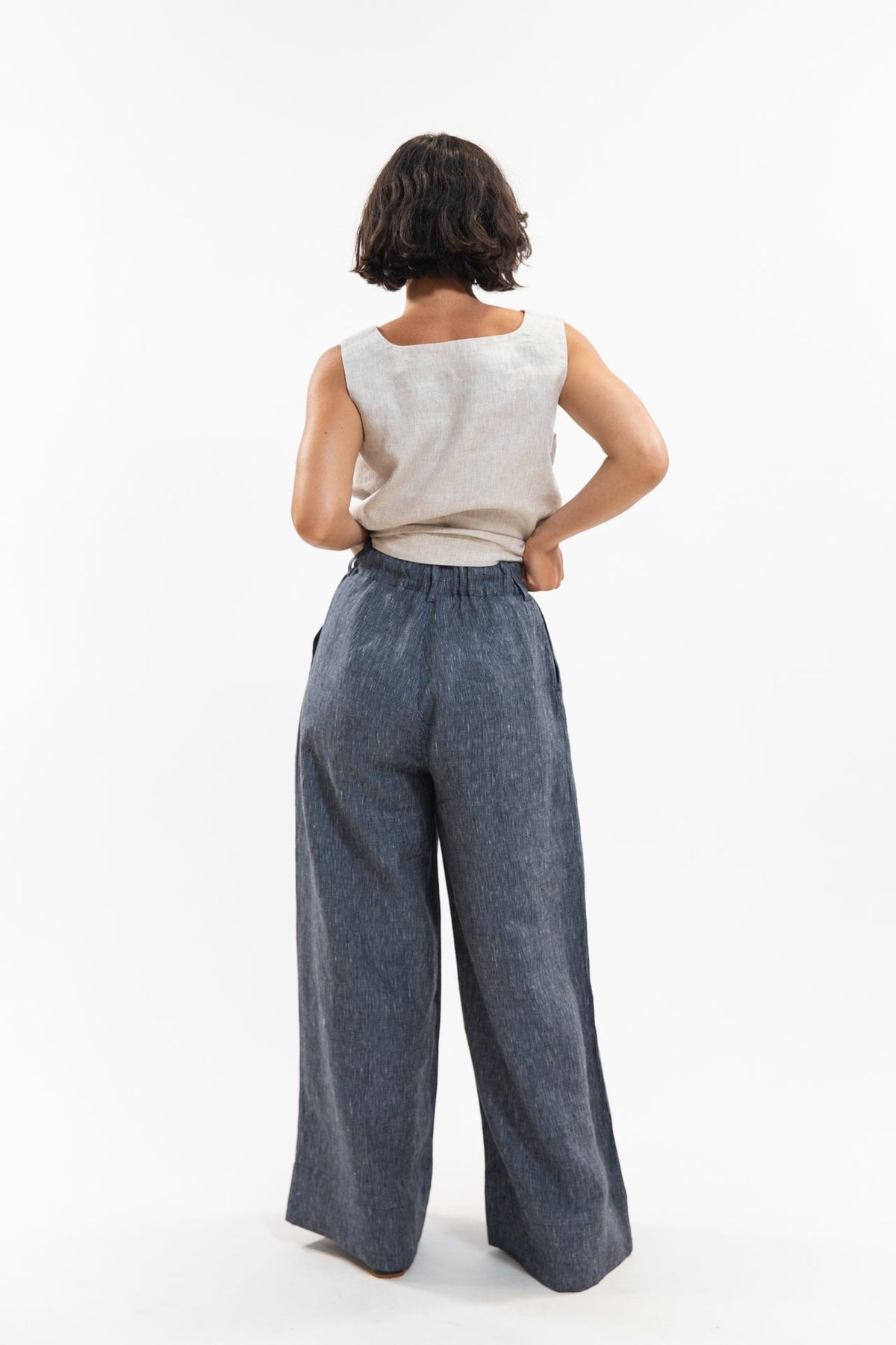 Eva’s Sunday - Easton Pant - Navy Pinstripe