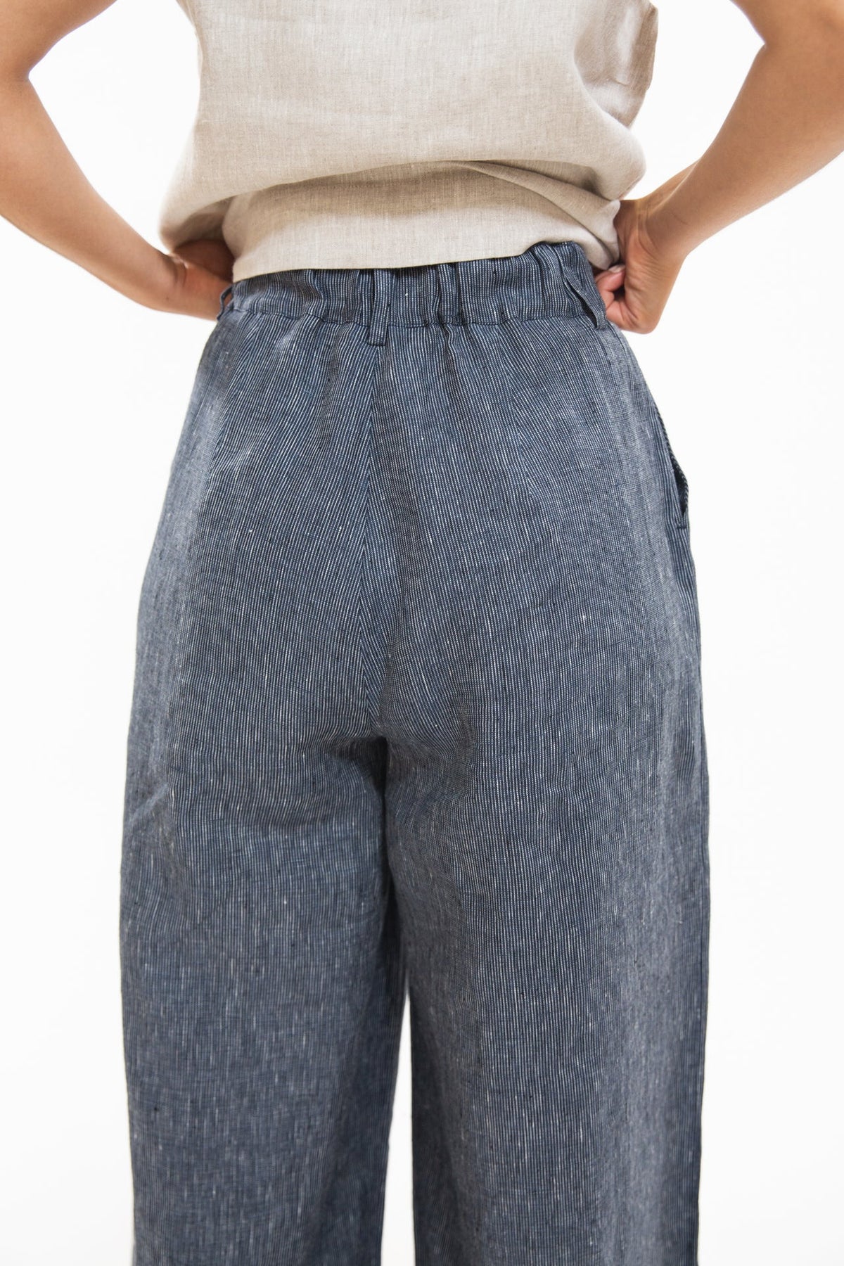 Eva’s Sunday - Easton Pant - Navy Pinstripe