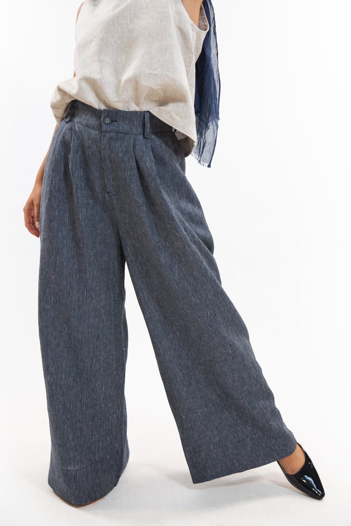 Eva’s Sunday - Easton Pant - Navy Pinstripe