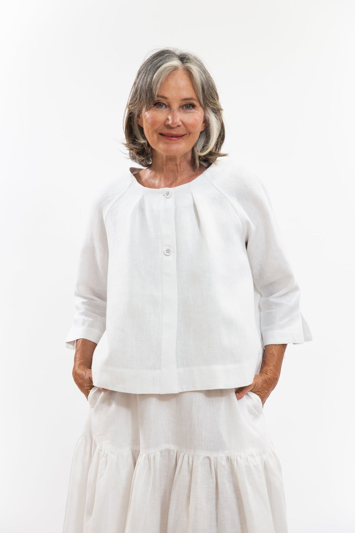Eva’s Sunday - Cornelia Jacket - White - LAST - Size XL