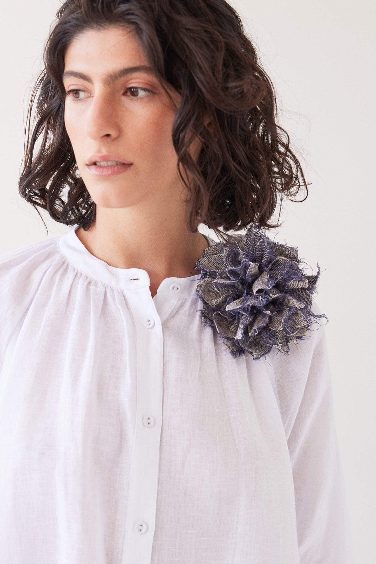 Eva’s Sunday - Handmade Fabric Flower Brooch