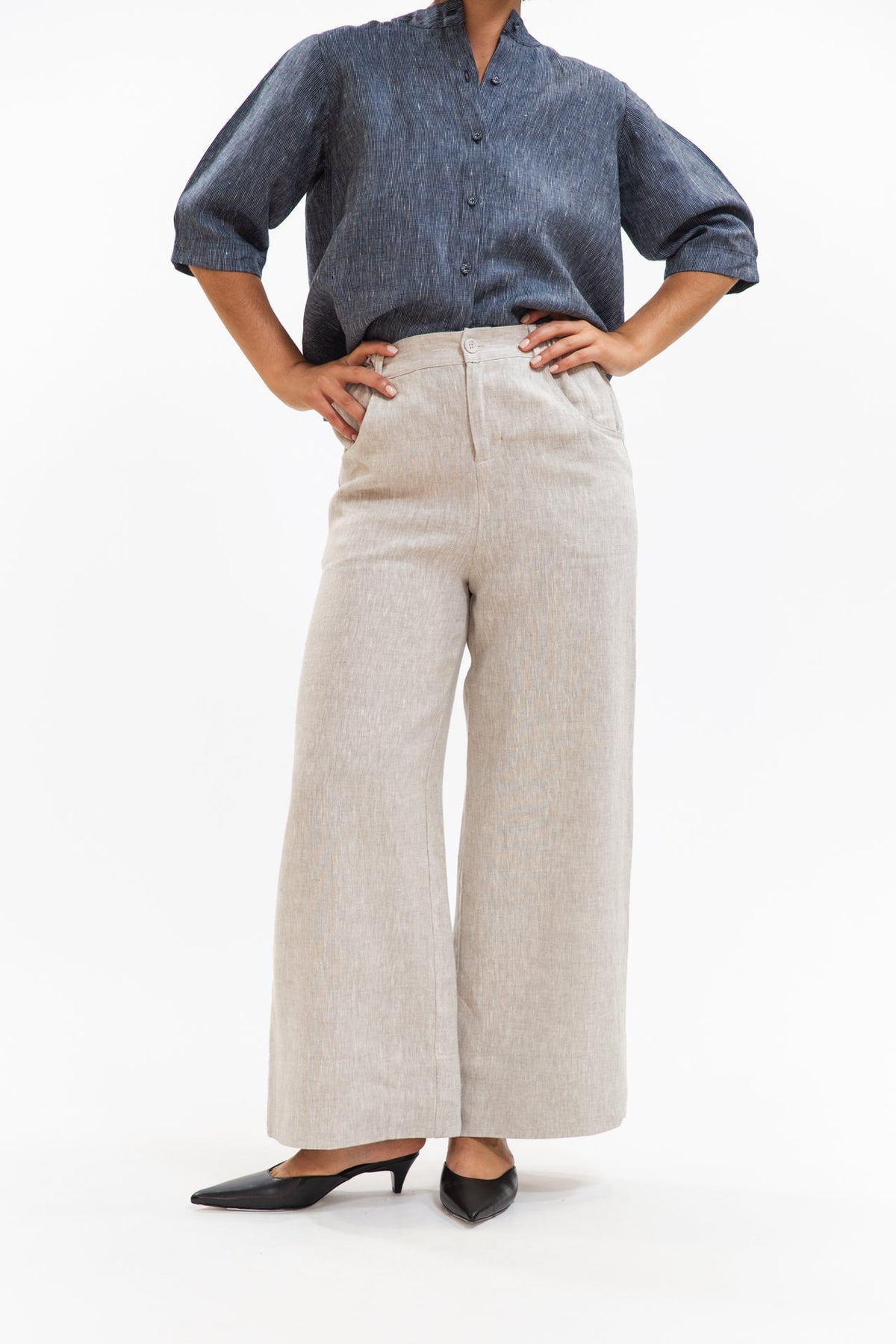 Eva’s Sunday - ‘Bowie’ Linen Pant - Neutral