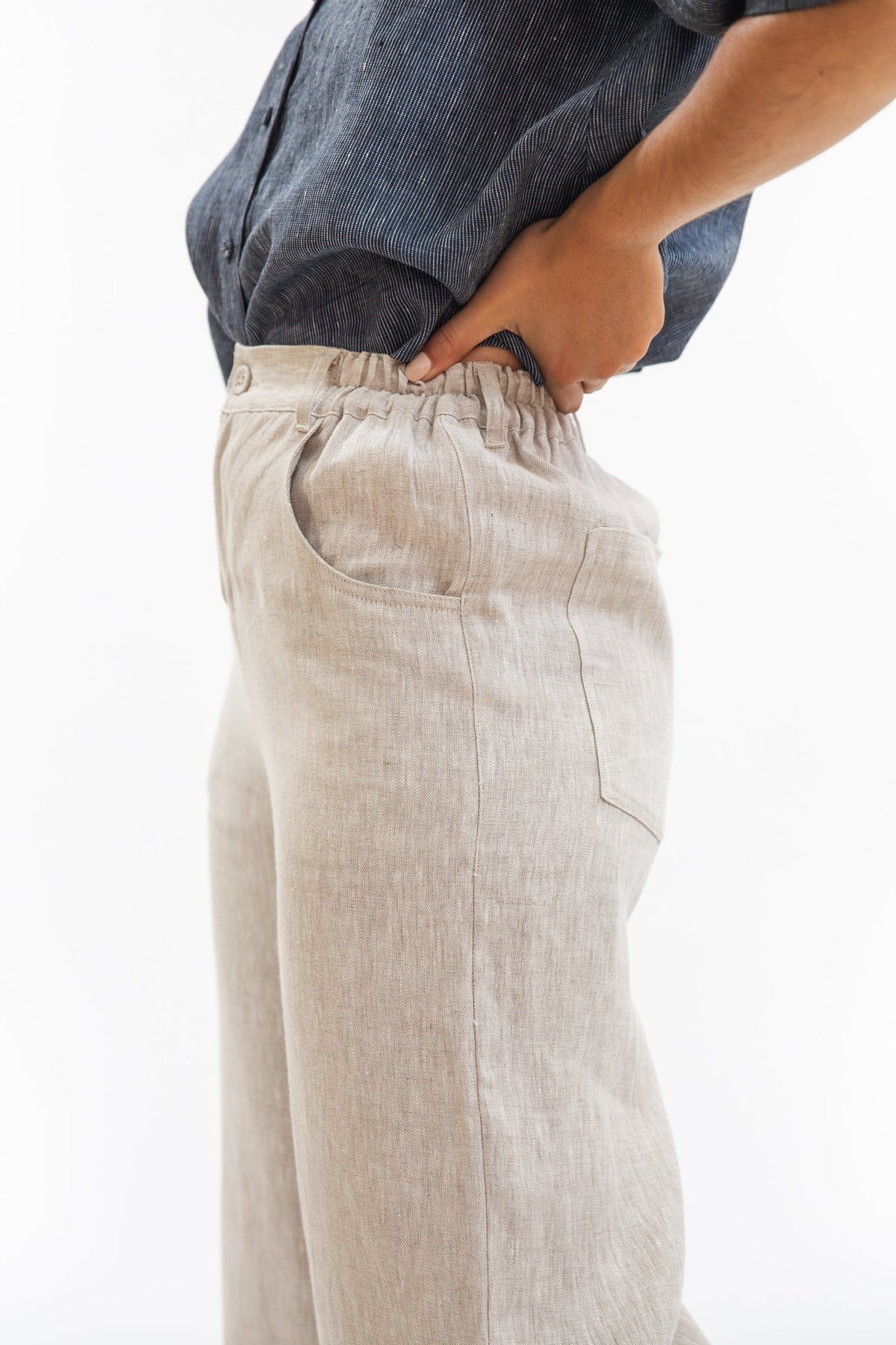 Eva’s Sunday - ‘Bowie’ Linen Pant - Neutral