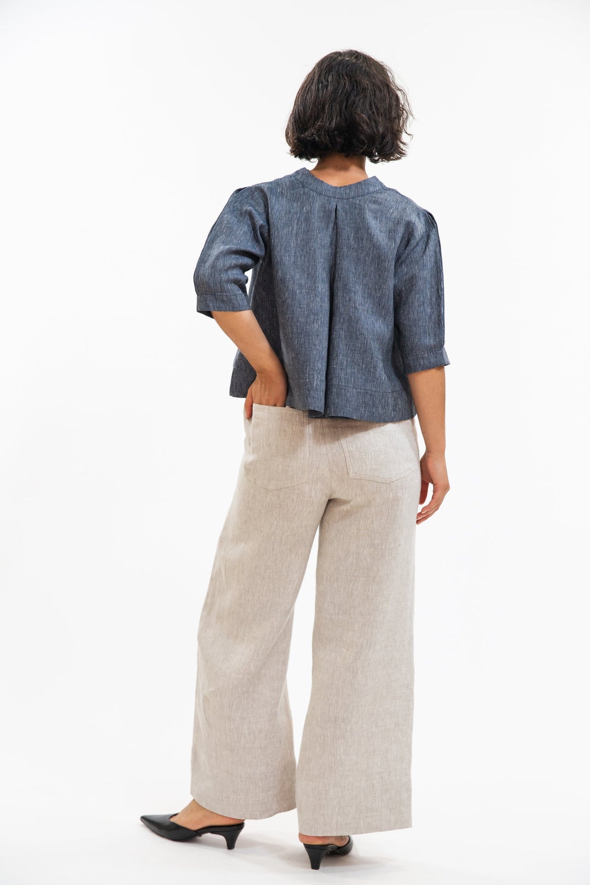 Eva’s Sunday - ‘Bowie’ Linen Pant - Neutral