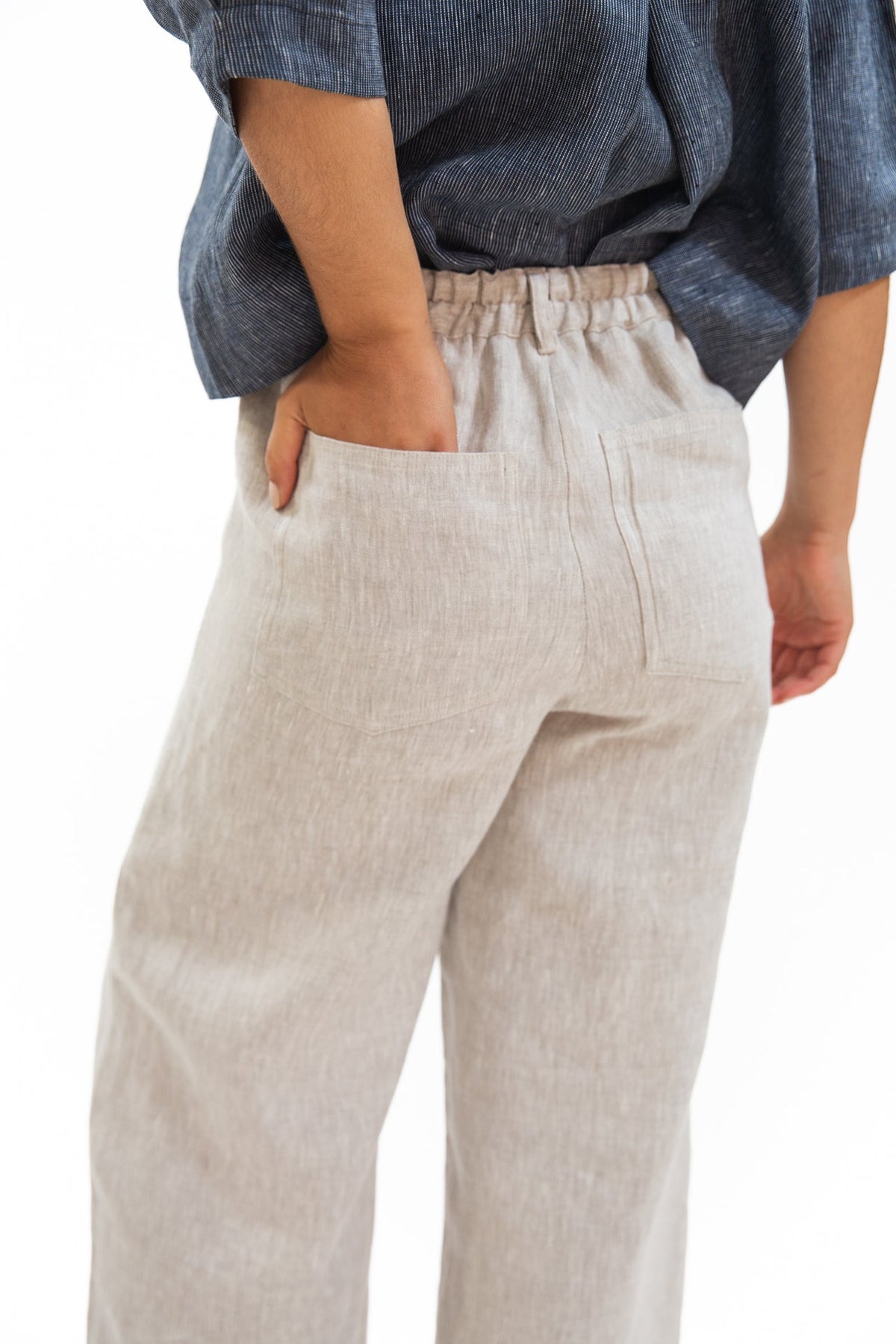 Eva’s Sunday - ‘Bowie’ Linen Pant - Neutral