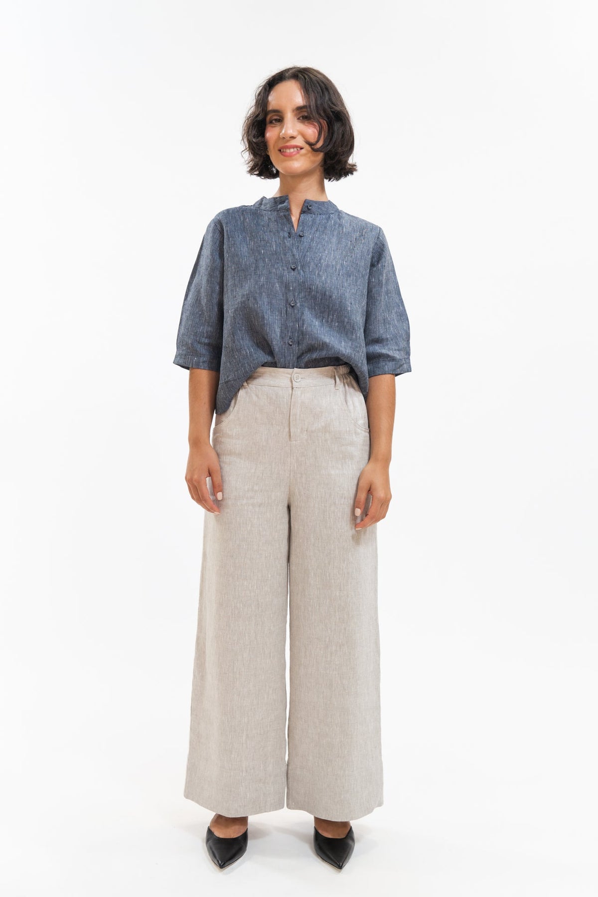 Eva’s Sunday - ‘Bowie’ Linen Pant - Neutral