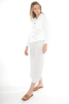 JUMP Clothing boxy Linen Jacket - White - LAST ONE - Size 10