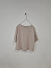 Montaigne ‘Celine’ Short Sleeved Italian Linen Top With A Beautiful Pleat Detail On The Back (2 sizes)