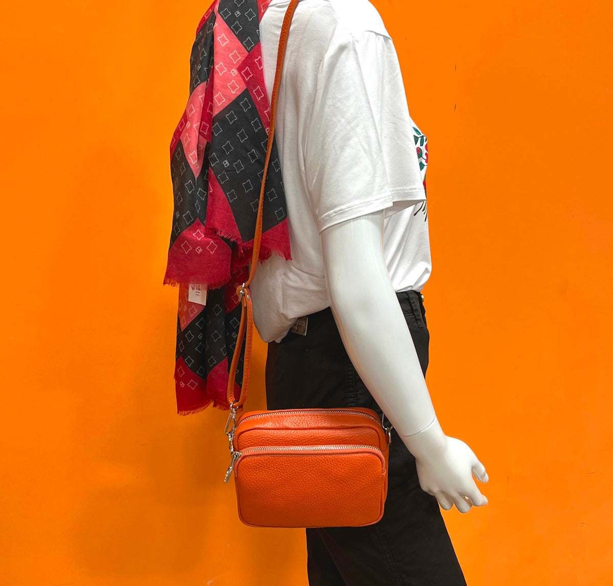Genuine Leather Handbag/Crossbody Bag Small size Made in Italy - Various Colours