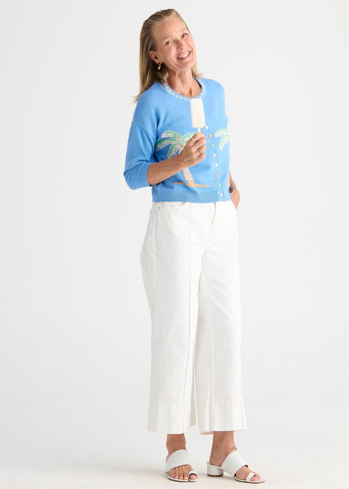 Zaket & Plover - Island - Cardi - Bluebell