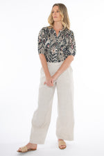 JUMP Clothing Fly Front Linen Pant - Various Colours