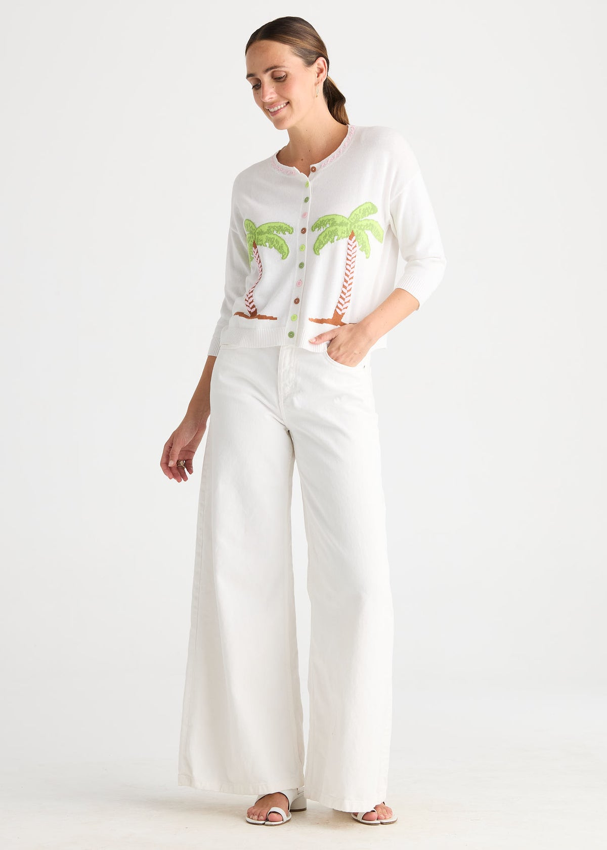 Zaket & Plover - Island - Cardi - White