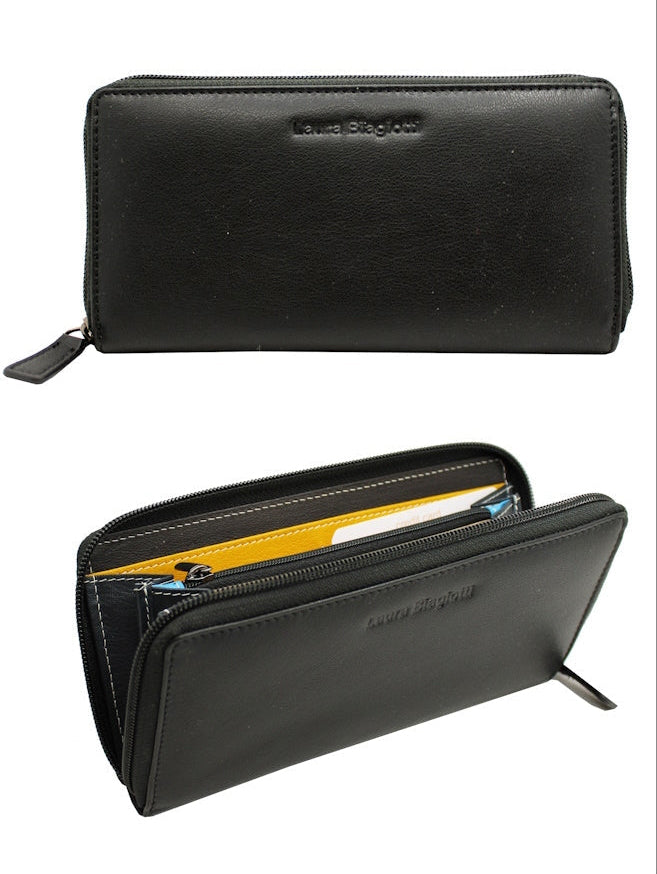 Genuine Leather Large Wallet - Various Colours