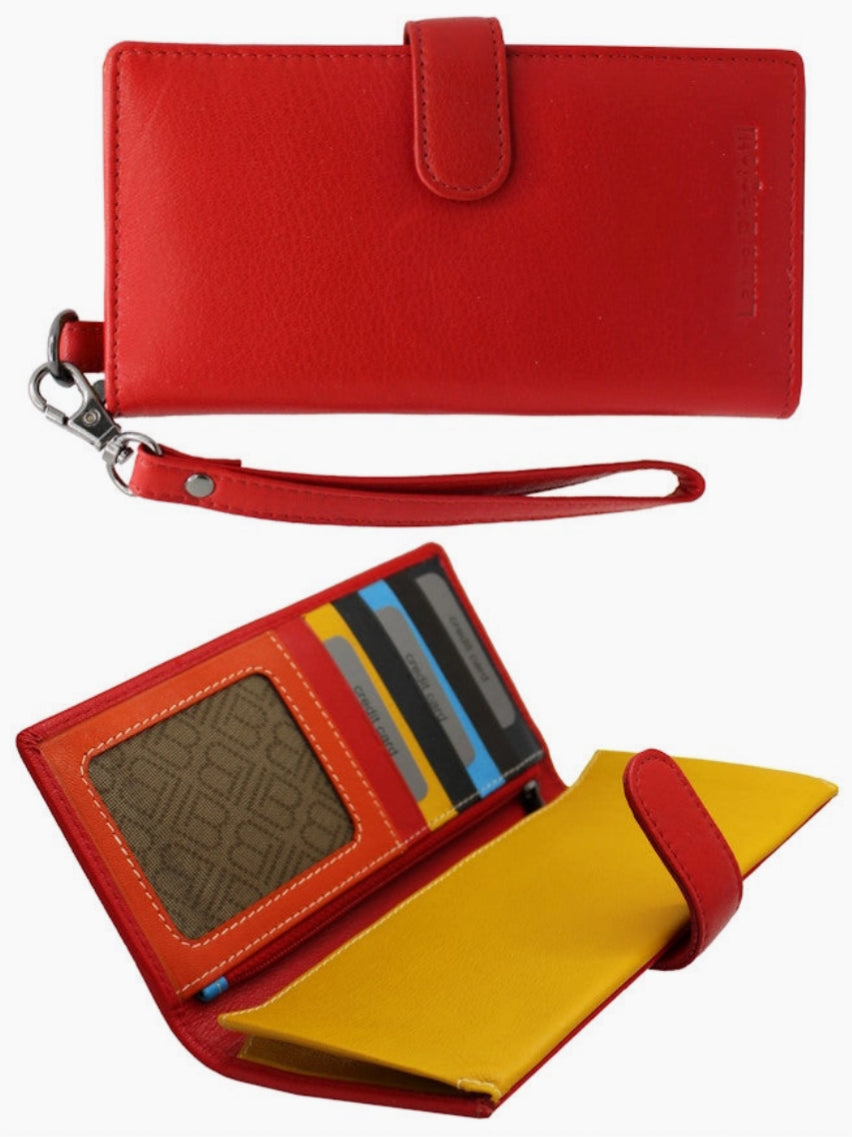 Genuine Leather  Wallet - Red