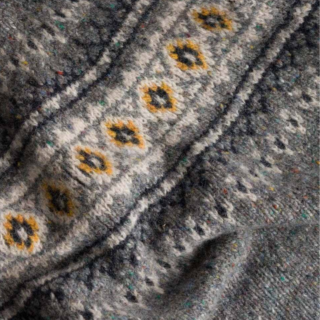 Harley of Scotland - Grey Fair Isle Jumper - St Kilda 25
