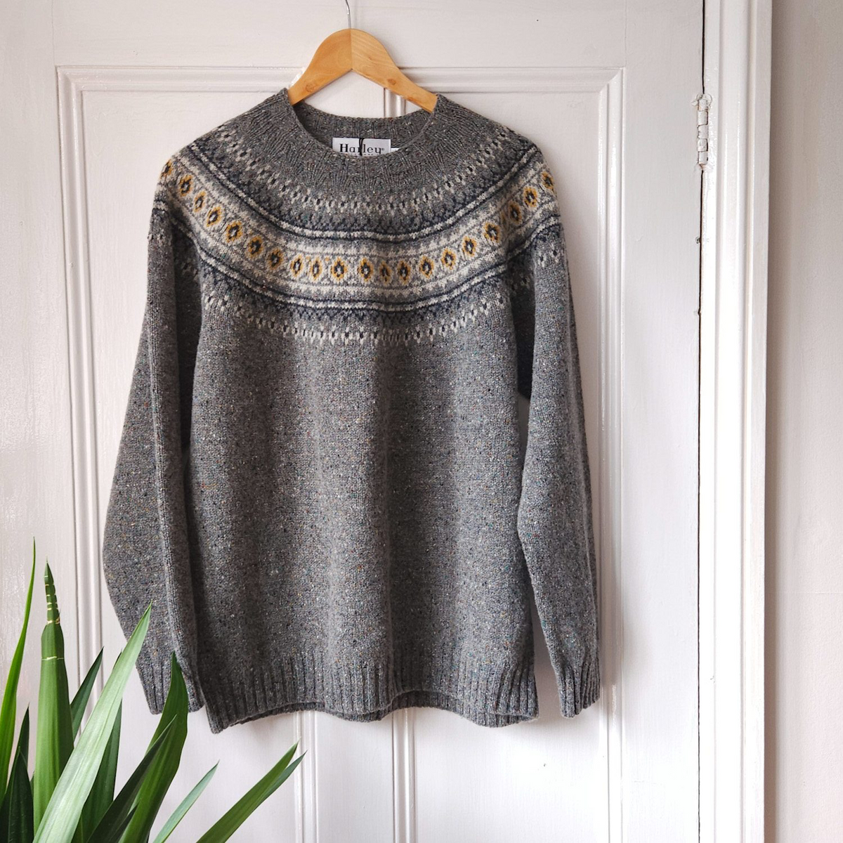 Harley of Scotland - Grey Fair Isle Jumper - St Kilda 25