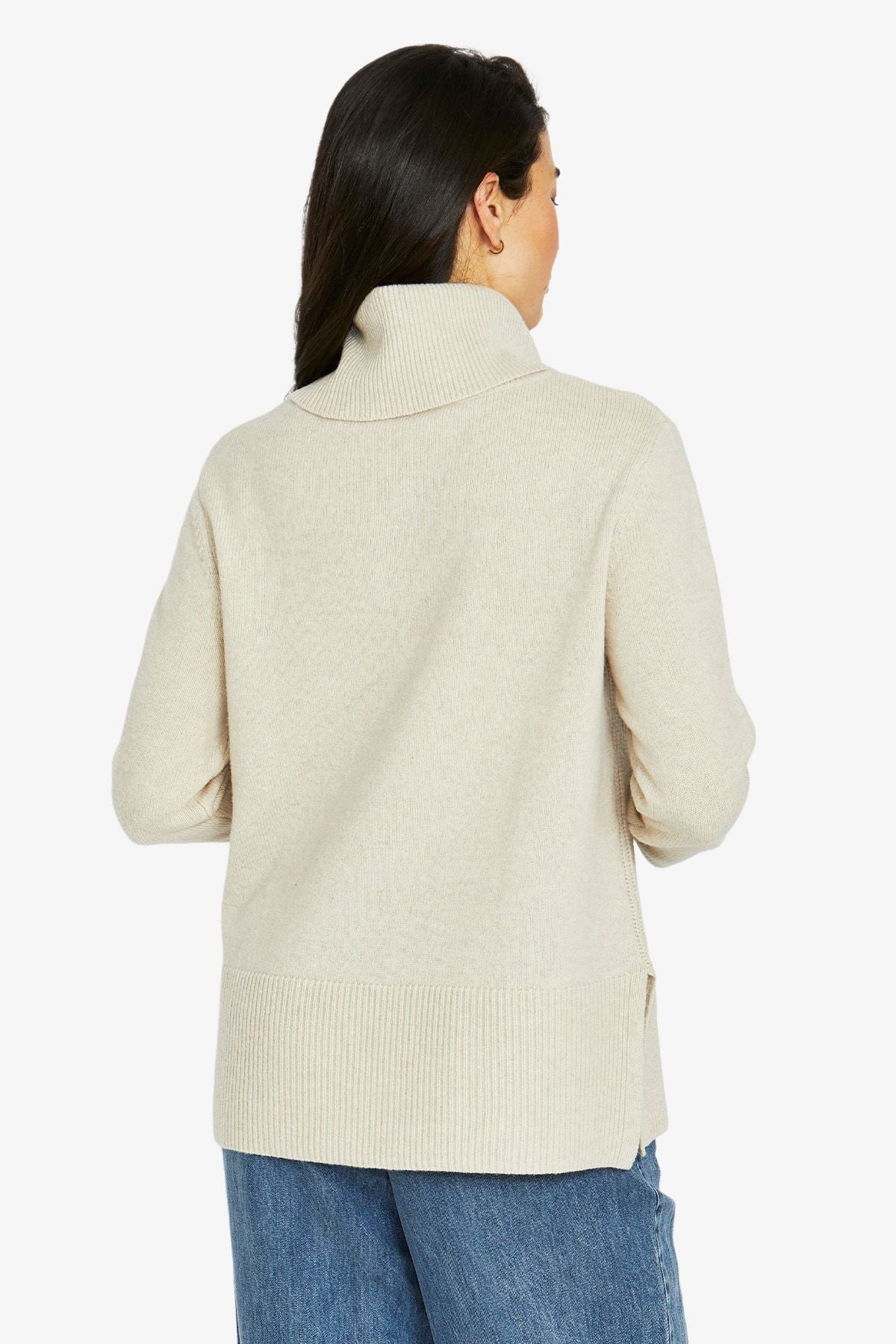 Jump Clothing Oversized Cable Front Pullover - Natural