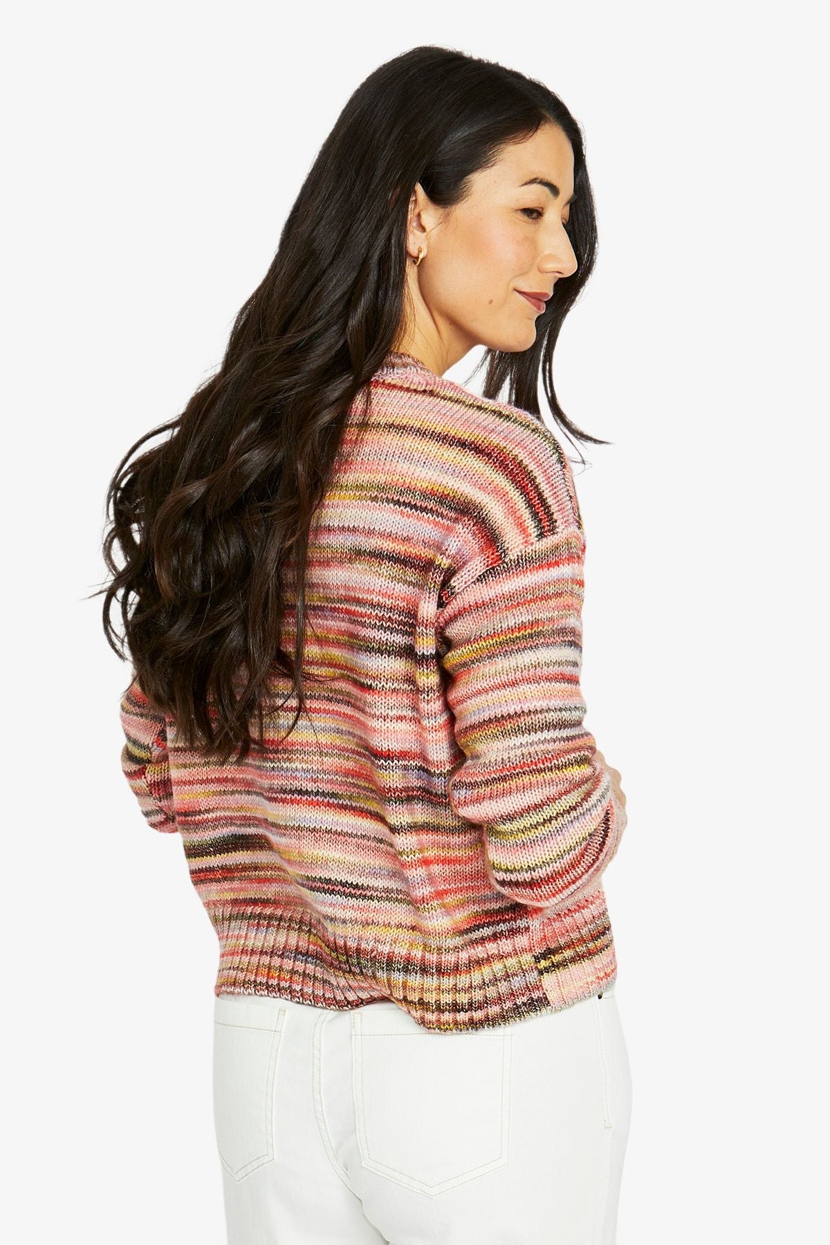 Jump Clothing Colour Mix Pullover - Coral Mix