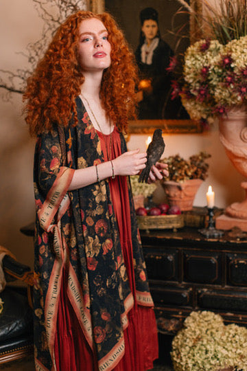 Market Of Stars - ‘Heart of Gold’ Goddess Starduster Bohemian Kimono - Sacred Heart