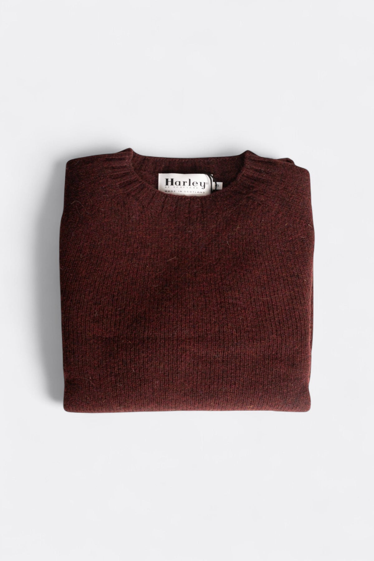 Harley of Scotland - Round Neck Shetland Sweater