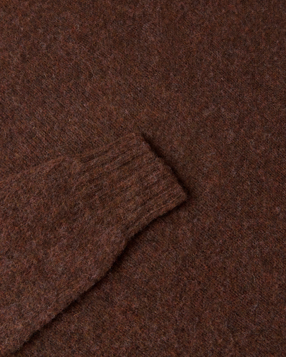 Harley of Scotland - Round Neck Shetland Sweater