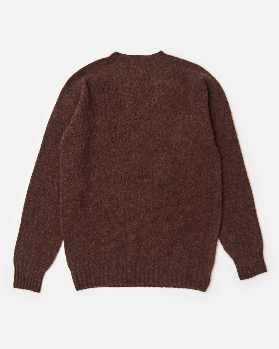 Harley of Scotland - Round Neck Shetland Sweater