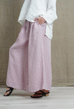 Rustic Linen ‘Mia/ Linen Pants - Chambray Fondant Pink