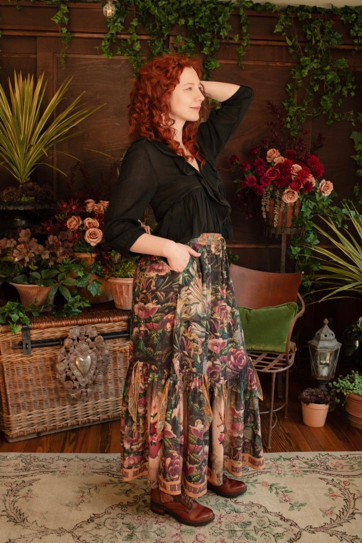 Market Of Stars - Atelier Skirt  - Courage Dear Heart / Floral