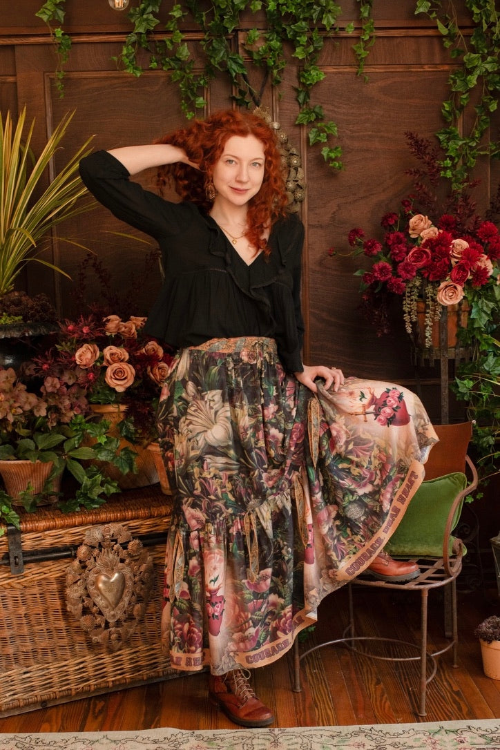 Market Of Stars - Atelier Skirt  - Courage Dear Heart / Floral